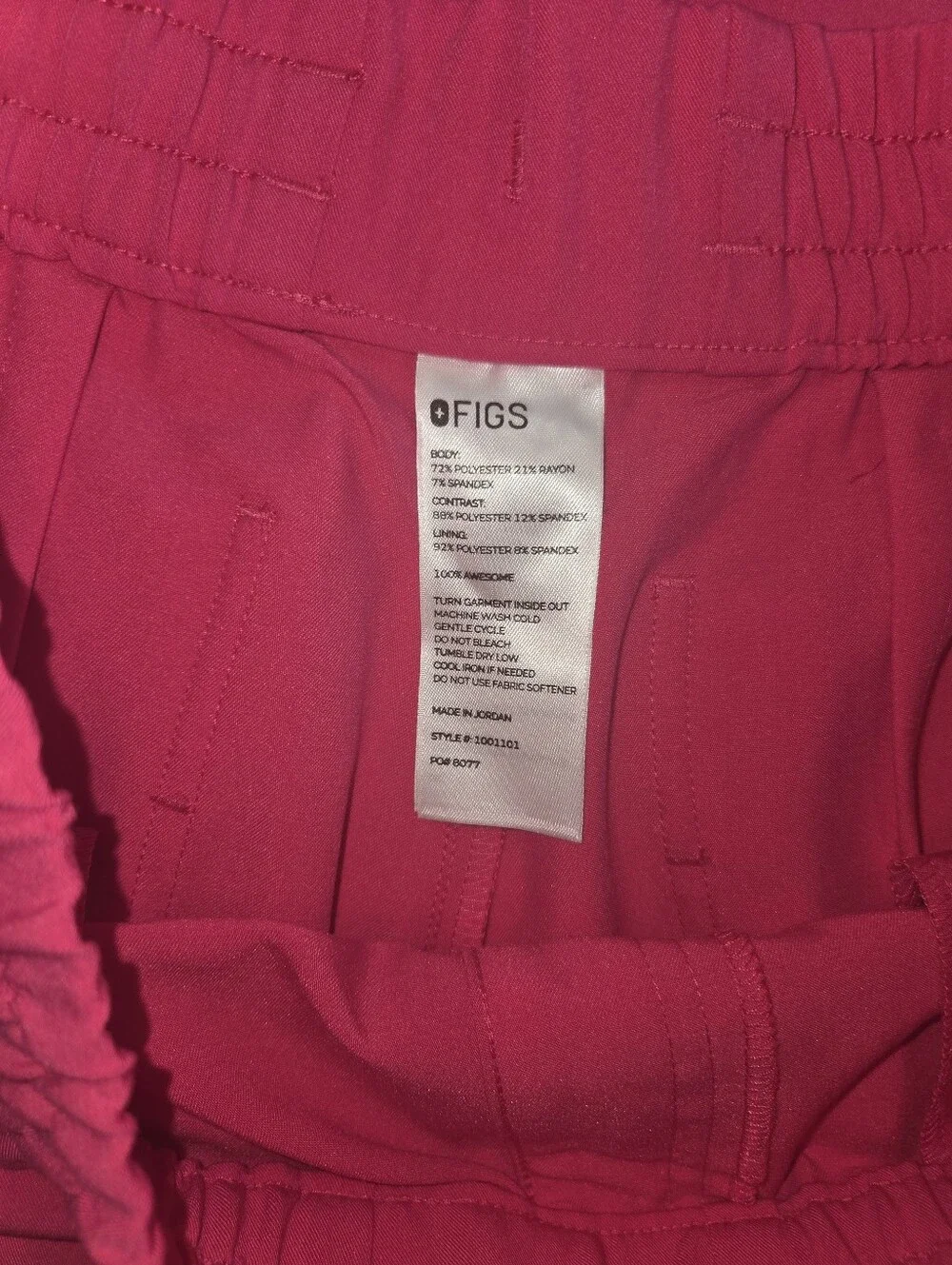 Figs Scrub Set Shocking Pink NWOT - Picture 3 of 4